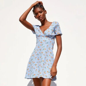 Zara Blue Floral Dress